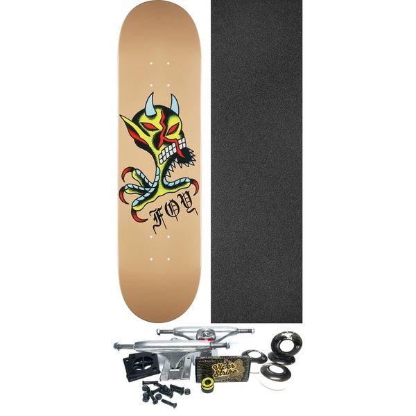 Deathwish Skateboards Jamie Foy Seven Trumpets Skateboard Deck - 8" x 31.5" - Complete Skateboard Bundle